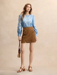 Rosivie Sandale damă cu toc gros, stil francez, pentru navetiști