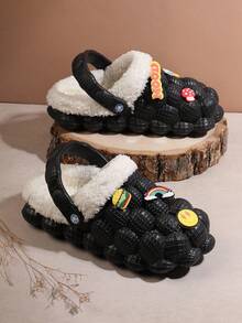 SHUZIA Women's Black Breathable Hollow-Out Winter Shoes - Black - View 1