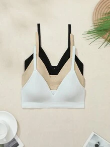 SHEIN Set de 3 piezas de ropa interior de mujer sin costuras y acanalada - Multicolor - Ver 6