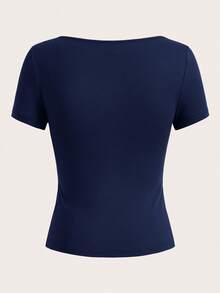 SHEIN EZwear 3 件装女式短袖短款休闲紧身 T 恤，夏季 - 彩色 - 查看 10