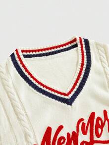 ROMWE MEN Prep 男士針織背心 - 彩色 - 查看 3