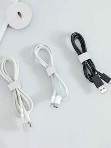 1条可重复使用的魔术贴绑带，长度1米/3米/5米，用于整理桌面线缆、插座线、台式电脑线束等。返校季必备 - 白色 - 查看 9