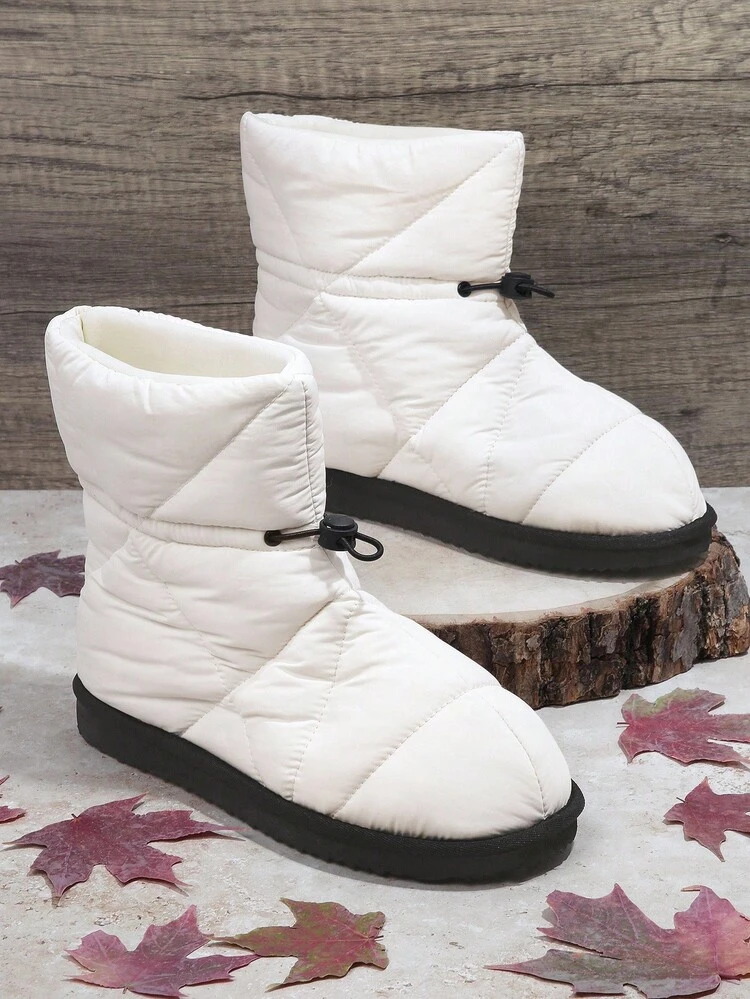 Drawstring Detail Ankle Boots