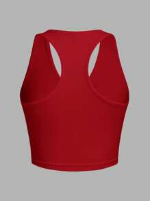 SHEIN EZwear 3 件套休闲简约百搭 V 领短款修身健身背心，适合夏季穿着 - 彩色 - 查看 6