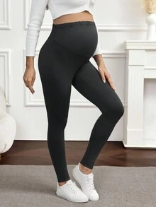 SHEIN Leggings de Maternidad - Negro - Ver 7