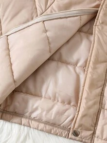 SHEIN 儿童男童休闲舒适百搭连帽冬季外套、绗缝大衣