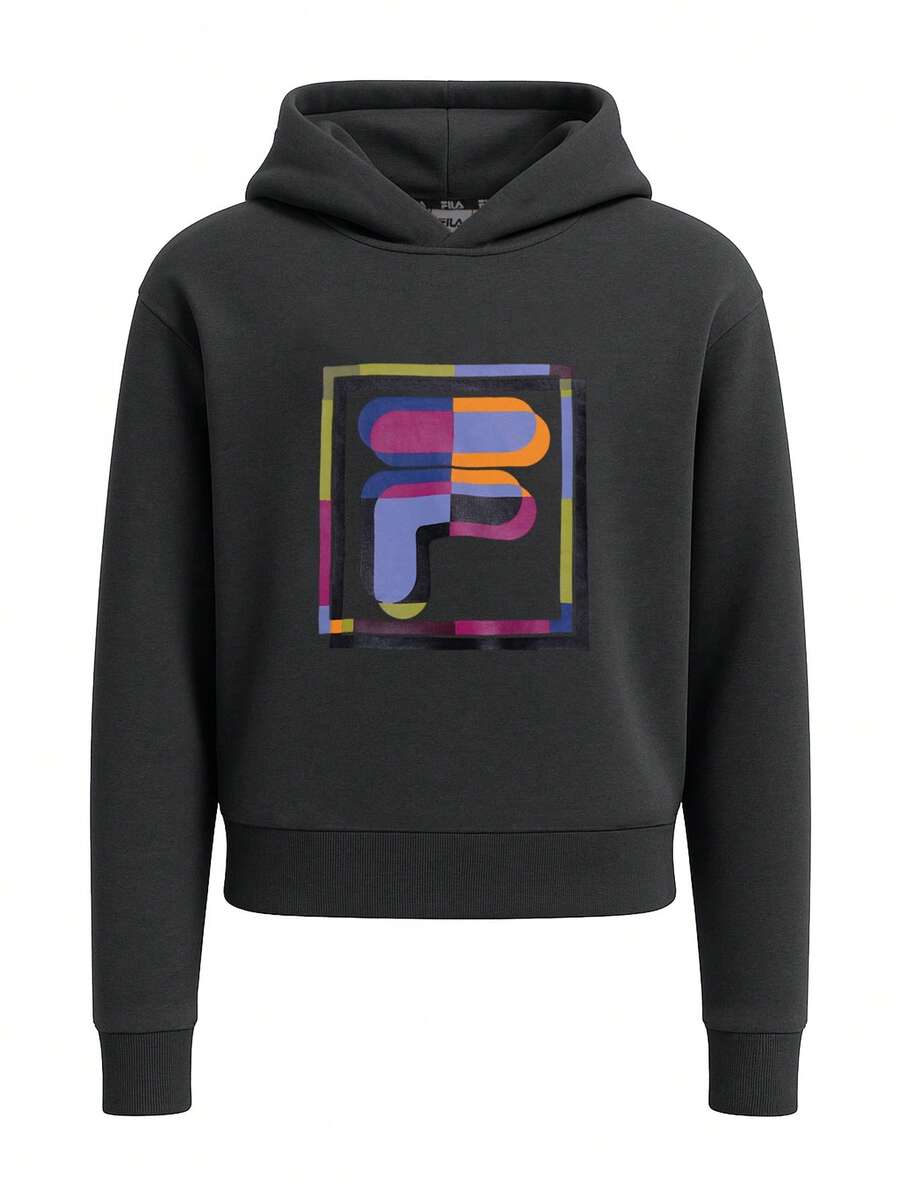 FILA Brissago Girls' Hoodie - Black - View 1
