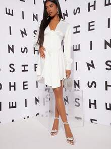 Hauture Women Shoes Pearl Decor Ankle Strap Closed Pointy Toe Stiletto Thin High Heeled Sexy Elegant Party TPU Nude Clear Heels - White - View 3