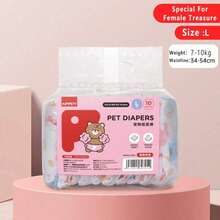 20pcs/Pack Pet Diapers, Dog Physiological Pants, Sanitary Napkins, Disposable Diapers For Male/Female Dogs, Pet Supplies - Multicolor - View 22