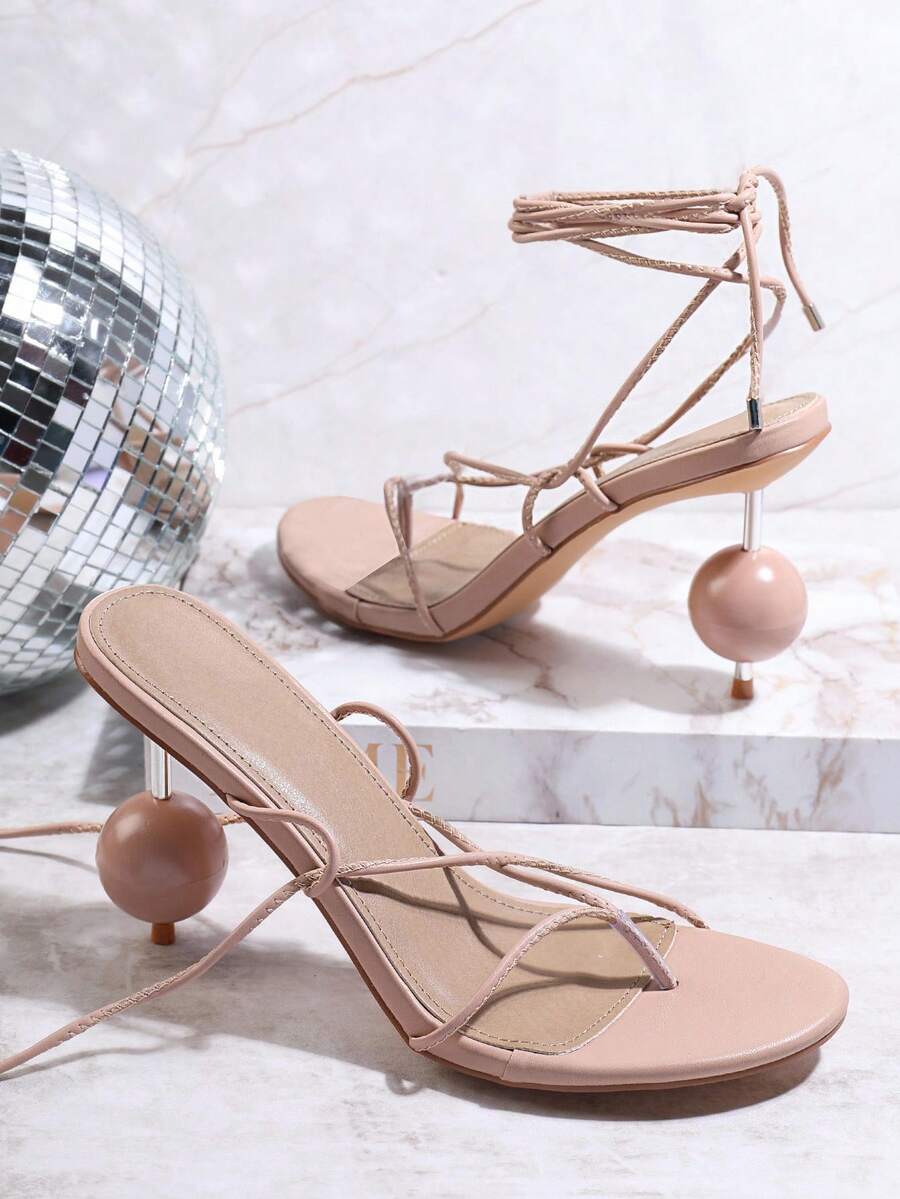 SHUZIA Women's High Heeled Sandals - Silver - View 1