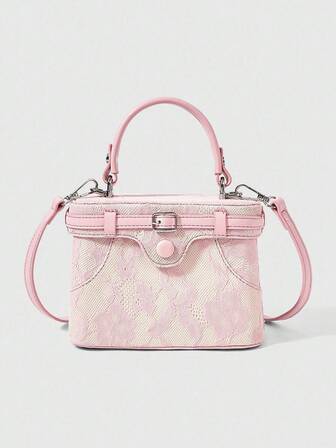 Kawaii Bolso de mano de gran capacidad de moda para uso diario de mujer
