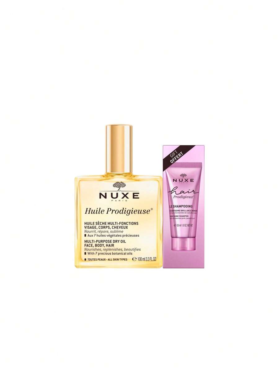 Nuxe طقم هدايا العناية بالجسم والشعر هويل بروديجيوز - واضح - مشاهدة 1