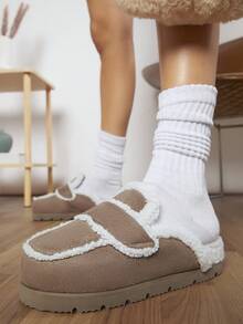 SHUZIA 女士楔形高跟和厚底平底鞋 - 卡其色 - 查看 4