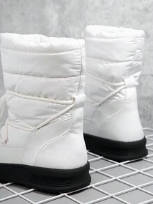 SHUZIA Lace-Up Lug Sole Boots - White - View 5