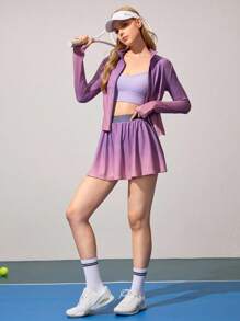 CourtClass Casual Versatile Ombre Fitted Sports Jacket - Multicolor - View 5