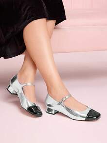 CUCCOO DOLLMOD Women's Fashionable Versatile Commute Daily Casual Flat Shoes - Silver - View 4