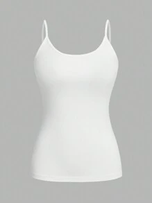 SHEIN EZwear 4 件套大码女式紧身休闲吊带背心，适合夏季