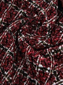 Rosumi 大码优雅通勤格子粗花呢夹克 - 彩色 - 查看 8