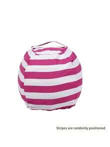 1 paquete Bolsa de almacenamiento de juguetes de peluche a rayas, funda de silla de gran capacidad con diseño de asa, material de poliéster de alta calidad, organizador de edredón con cremallera multifuncional, bolsa de almacenamiento de juguetes de peluche, bolsa de sofá a rayas, bolsa de viaje con cremallera y gran capacidad para edredones, bolsa de almacenamiento multifuncional de lona para juguetes, edredones y artículos de viaje esenciales, caja de almacenamiento para el hogar - Multicolor - Ver 9