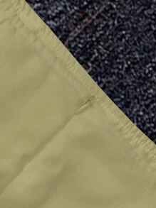 INAWLY 女式骑士印花长袖单排扣衬衫和裤子休闲两件套 - 黃色 - 查看 4