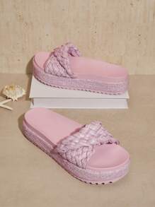 SHUZIA 女士楔型跟厚底涼鞋