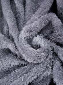 SHEIN 青少年女孩休闲连帽牛仔夹克，抽绳腰部，斜插口袋，松紧袖口，适合上学、购物、散步、旅行，可搭配长袖毛衣、运动裤、长裤 - 藍色 - 查看 5