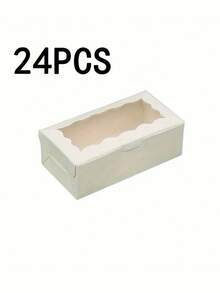 12/24件，方形盒带盖，白色礼品盒，婚礼、派对、情人节、生日、毕业季礼物，包装厨房用品，超市餐厅包装盒 - 彩色 - 查看 8