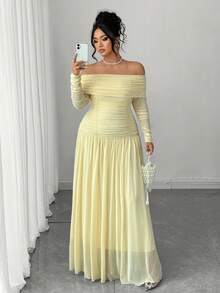 Cravure Halloween Plus Size Dresses Fall Cloth For Women - Yellow - View 5