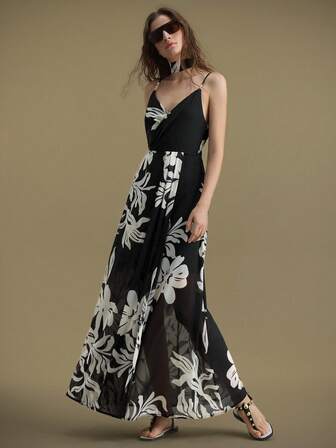 Ontre 2025年新款女装、秋冬服装、四季服装、冬季服装、返校女装、万圣节和圣诞节服装、女教师服装、休闲外出、夜间外出服装、婚礼宾客服装、优雅婚礼宾客礼服、教堂服装、女士商务休闲装、夏季度假花卉印花无袖连衣裙