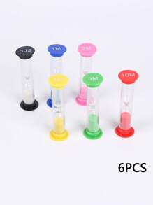 1/4/6 sztuk (losowy kolor) Kolorowy timer, 1/3/5/10/15/30 minutowy timer piaskowy, odpowiedni do gier, klas, biur domowych i wielu scenariuszy Najlepsze prezenty urodzinowe