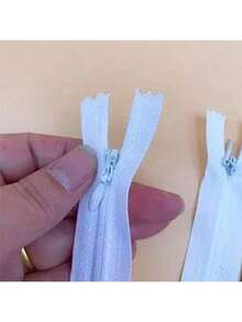 1/10pcs Black Or White Invisible Zipper For Sewing And Garment Making, Ideal For Clothing, Bags, Pillowcases Or Bedding, Textile Processing And Fabric Accessories - Multicolor - View 7