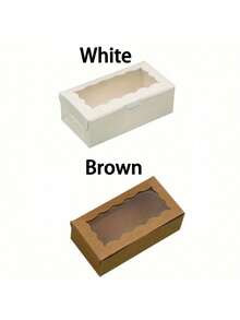 12/24件，方形盒带盖，白色礼品盒，婚礼、派对、情人节、生日、毕业季礼物，包装厨房用品，超市餐厅包装盒 - 彩色 - 查看 6