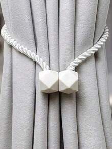 2pcs Magnetic Curtain Tiebacks, Made Of Thicker Torsion Rope & Strong Magnets, For Curtain Holders Gifts Birthday Graduation - Multicolor - View 15