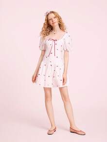 CUCCOO DOLLMOD Zapatos planos de mujer con malla negra y lazo