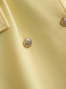 GlowEve Autumn/Winter New High-End Double-Breasted Woolen Trench Coat Elegant Fall Cloth  For Women