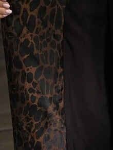 ZEYLAH 中长款腰带豹纹风衣 - 彩色 - 查看 7