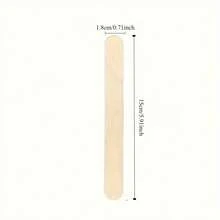 10/50/100pcs Wooden Craft Sticks - Great For Artists DIY Educational Projects And Family Entertainment, Hair Removal Wax Bar, Wooden Tongue Scraper, Wooden Stick, Ice Cream Stick