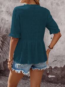 EMERY ROSE Women's Summers Vacation Going Out Top , Country Concert Cute - Green - View 2