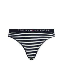 Tommy Hilfiger Single Pack Women's Briefs - Navy and White - View 1