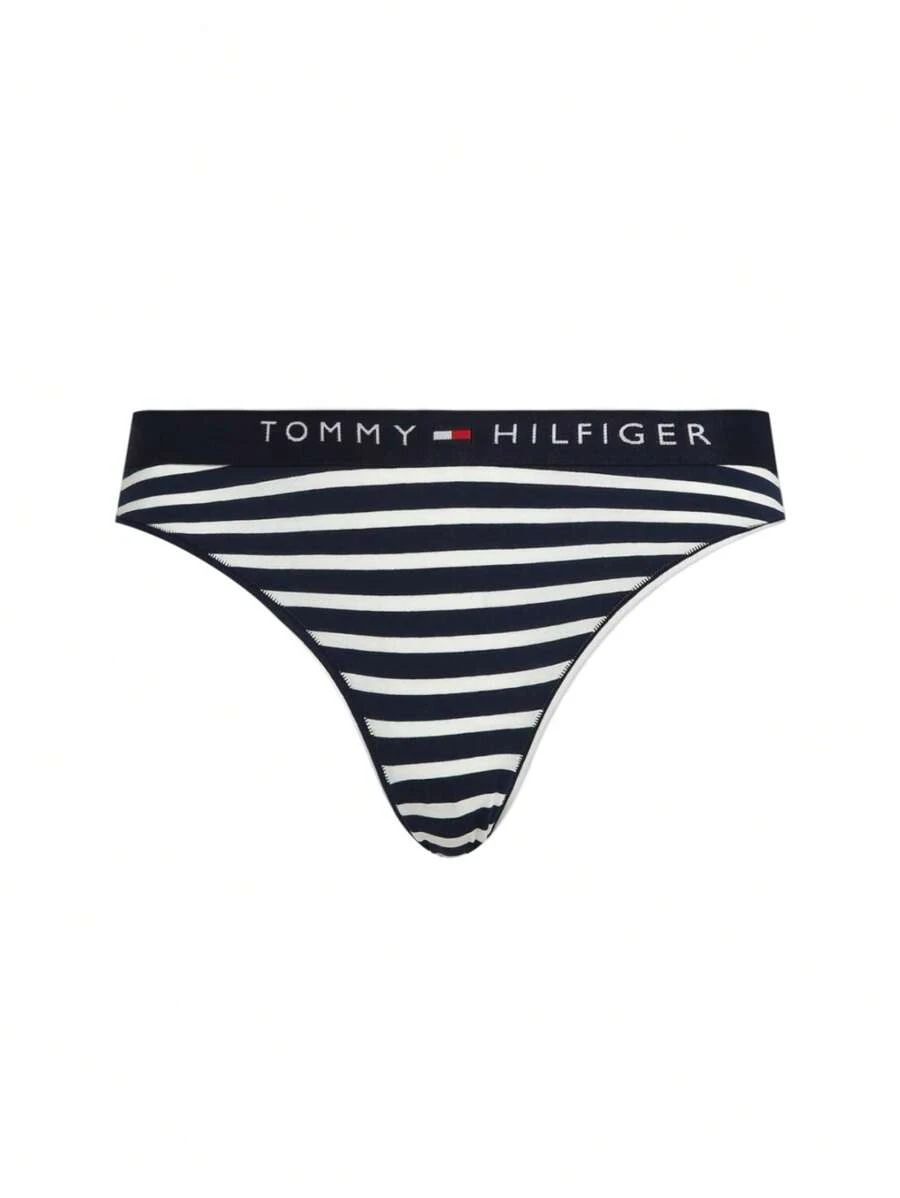 Tommy Hilfiger Single Pack Women's Briefs - Navy and White - View 1
