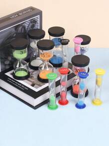 1/4/6pcs (Random Color) Colored Timer, 1/3/5/10/15/30 Minutes Sandclock Timer, Suitable For Games, Classrooms, Home Offices And Multiple Scenarios Best Gifts Birthday - Multicolor - View 17