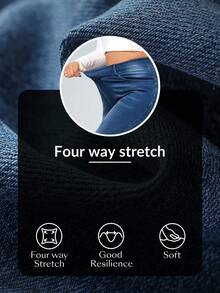 Flexra Plus Size Women Casual Washed Skinny Fit Jeans - Medium Wash - View 7