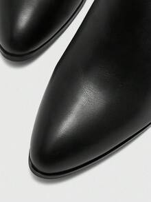 CUCCOO BIZCHIC New Arrival High-End Comfortable Fashionable Chunky Heel Ankle Boots For Women, Black - Black - View 7