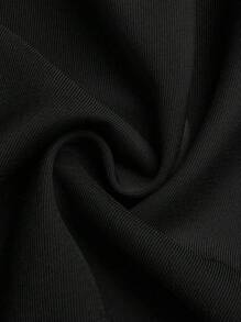 Sweetra 大码高腰三排扣前开双折后褶裤