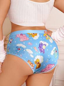 SHEIN X Care Bears 大码女式卡通熊图案时尚内裤 - 彩色 - 查看 7