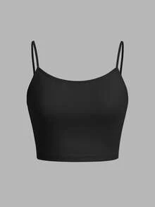 SHEIN EZwear 4 件套修身女士吊带背心，休闲，适合夏季背心 - 彩色 - 查看 9