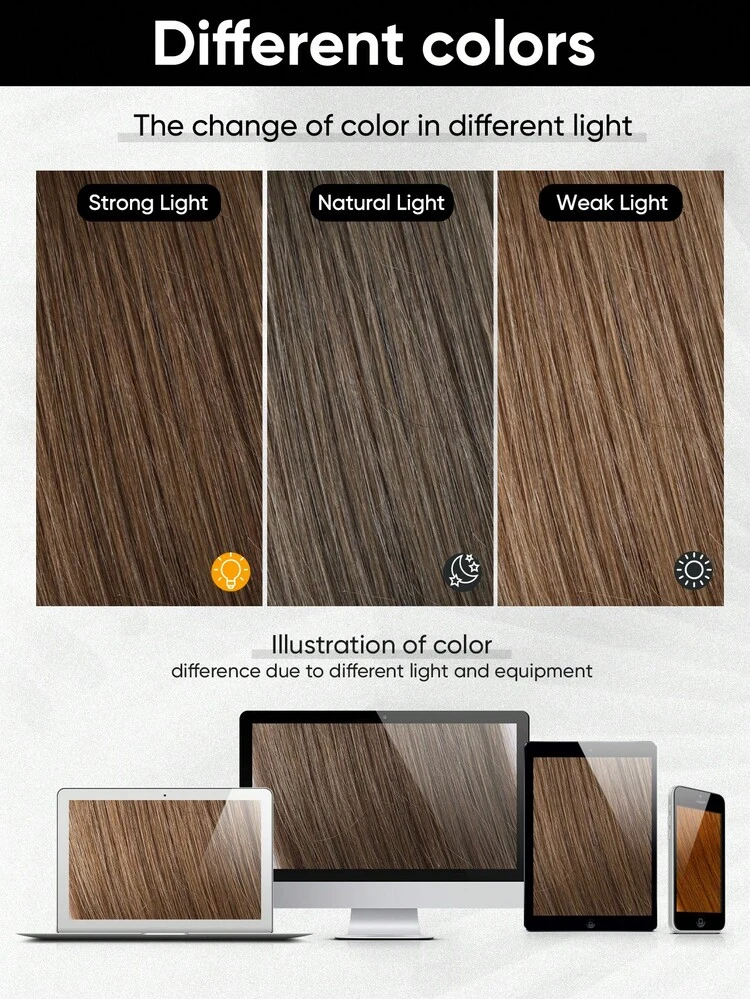 20pcs 50g Tape In Hair Extension, 100% Human Hair Extension For Salon Silky Seamless Invisible, Invisible Tape 10# Medium Golden Brown Color, For Thinning Hair Woman Natural Look Top Salon Quality ,Back To School Season  ,Holiday Shopping Season, Can Be Reused ,For Fine Or Thin Hair ,Add Volume Halloween Costumes - S10 - View 9