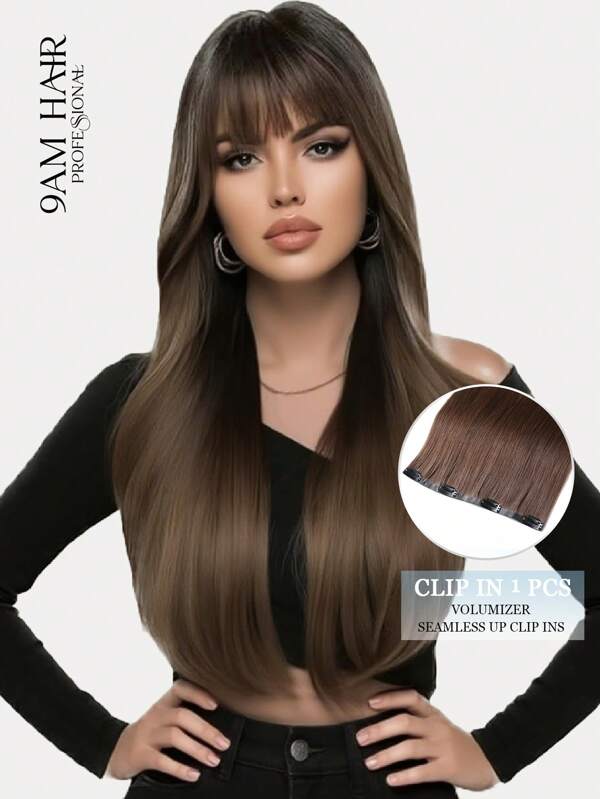 9AM Hair Volumizer 55g 1pc 4# Dark Brown 100% HQ Cuticle Aligned Remy Human Hair Extensions Seamless PU Clip Ins Hair Extensions For Women Winter Christmas Halloween Costumes Autumn Outfits Women Fall Outfits Women Chic Elegant Glow Edgy Clean Classic Lit Snack Baddie 90s Vintage Retro Grunge Cottagecore Kawaii Cyberpunk Streetwear Preppy Futuristic Minimalist Street Style Bridal Photoshoot Date Night Casual Cozy Night Out Butterfly Clips