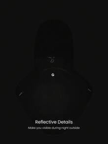 GLOWMODE Goal Chaser Stretchy Sweat-Wicking Breathable Reflective Adjustable Tie Mesh Performance Hijab Headscarf Running Training Gym Daily Active - Black - View 3