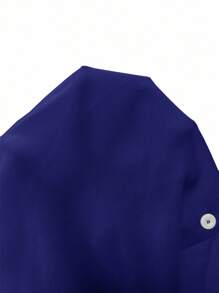 Franclia Áo khoác cardigan tay dài cổ bẻ kiểu Pháp thanh lịch, buộc dây phía trước, áo cánh trắng mới cho nữ mùa hè - Xanh đậm - Xem 6